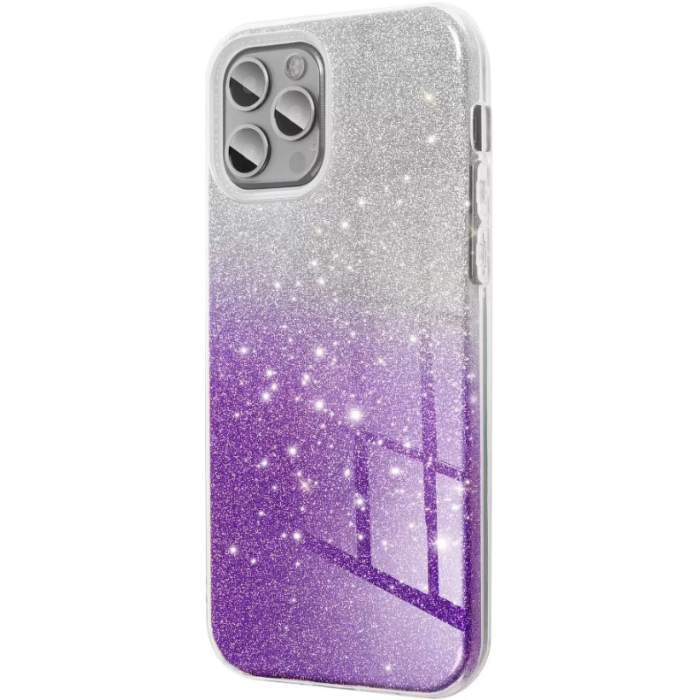 Silikónové puzdro na Samsung Galaxy S20+ G985 Shining strieborno-fialové