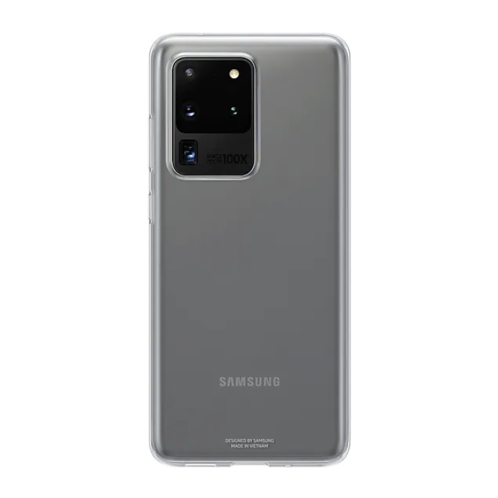 Silikónové puzdro Samsung na Samsung Galaxy S20 Ultra G988 EF-QG988TTE Clear transparentné