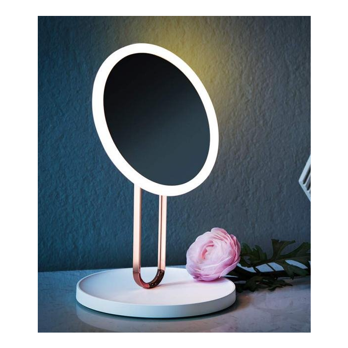 Kozmetické Make-Up zrkadlo iMirror Balet nabíjací s LED Line osvetlením ružové