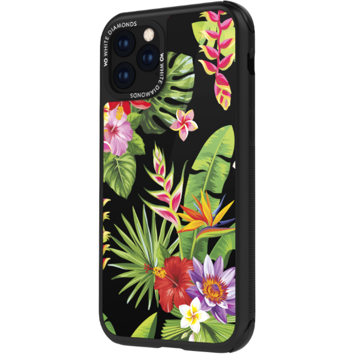 Odolné puzdro na Apple iPhone 11 Pro White Diamonds Tough Jungle kvety