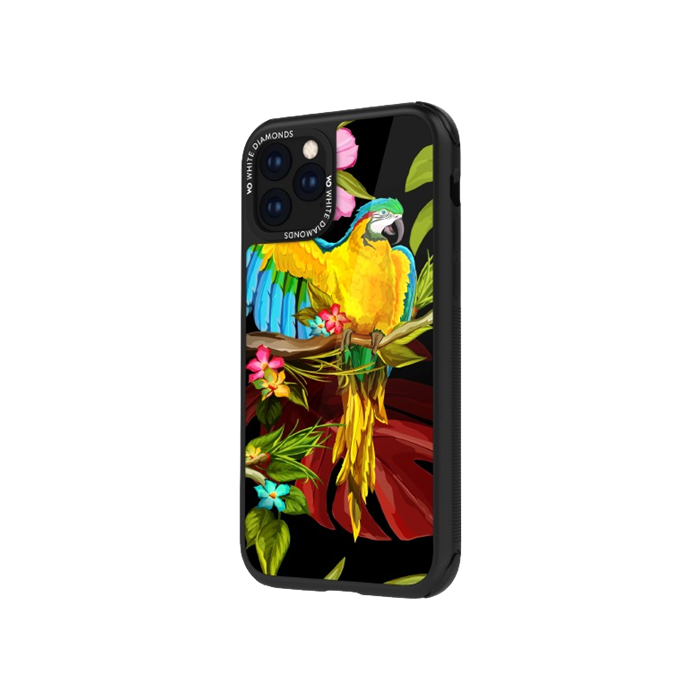 Odolné puzdro na Apple iPhone 11 Pro White Diamonds Tough Jungle papagáj
