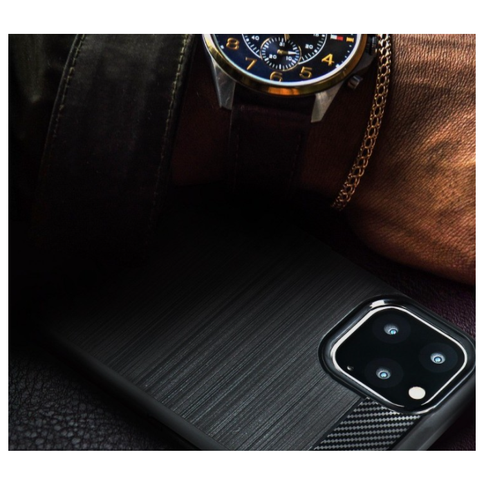 Silikónové puzdro na Xiaomi Redmi Note 9 Carbon TPU čierne