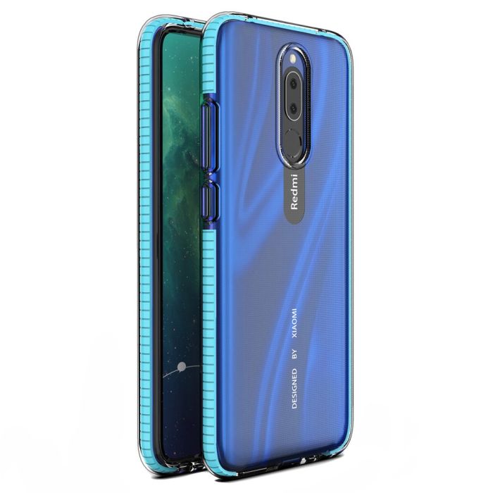 Silikónové puzdro Spring Clear TPU pre Xiaomi Redmi 8/8A modré