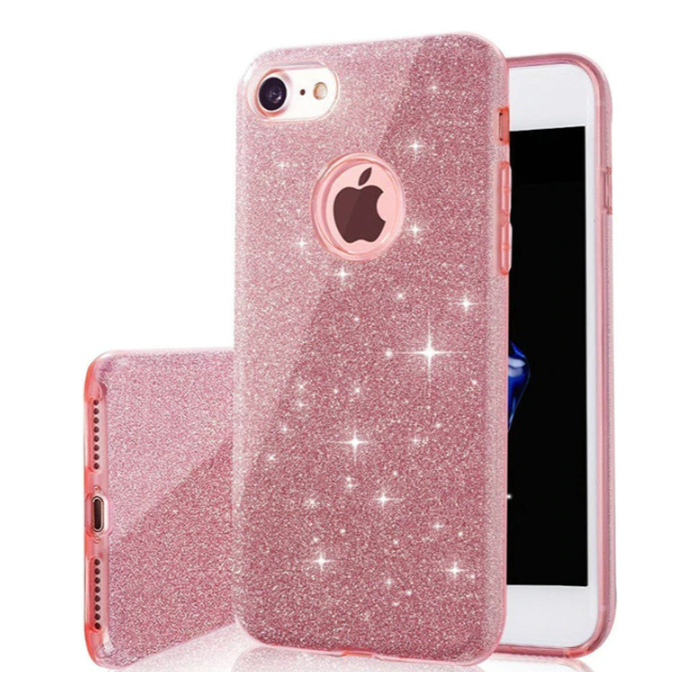 Silikónové puzdro na Samsung Galaxy A51 A515 Glitter 3in1 ružové