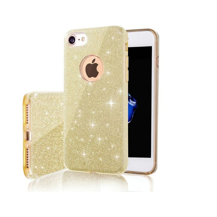 Silikónové puzdro pre Samsung Galaxy S20 Plus Glitter 3in1 zlaté