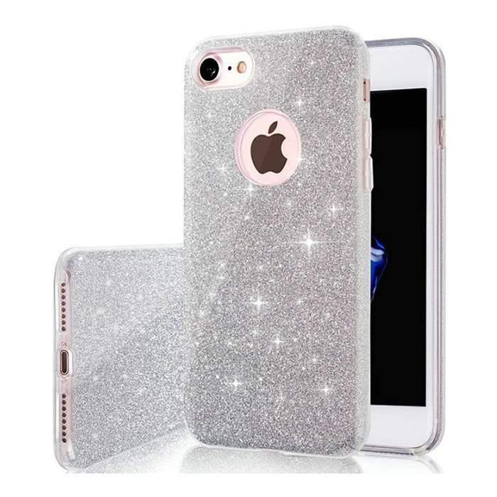 Silikónové puzdro na Xiaomi Redmi Note 8T Shine Bling strieborné