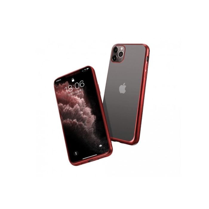 Silikónové puzdro na Samsung Galaxy A21s Forcell New Electro Matt červené