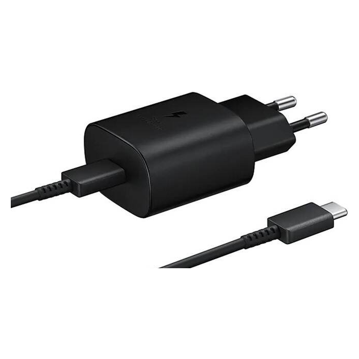 Sieťová nabíjačka Samsung USB-C EP-TA800EBE + EP-DA905BBE čierna (Bulk)