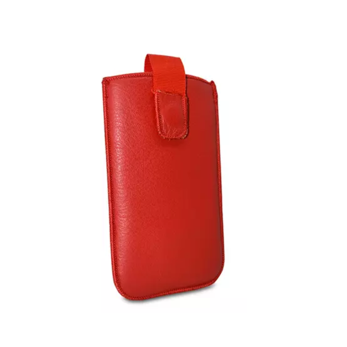 Puzdro vsuvka uni pravá koža, SK výroba veľkosť 13 červené