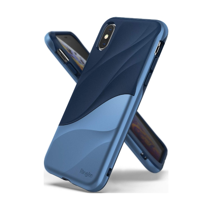 Plastové puzdro na Apple iPhone X/XS Ringke Wawe modré 