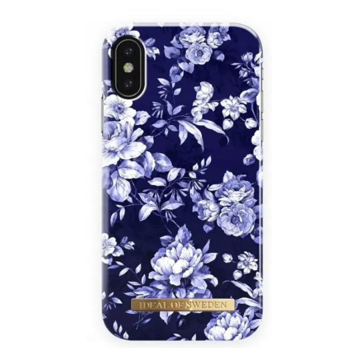 Plastové puzdro iDeal of Sweden na Apple iPhone X/XS Sailor blue bloom