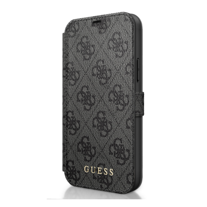 GUFLBKSP12S4GG Guess 4G Book Pouzdro pro iPhone 12 mini 5.4 Grey