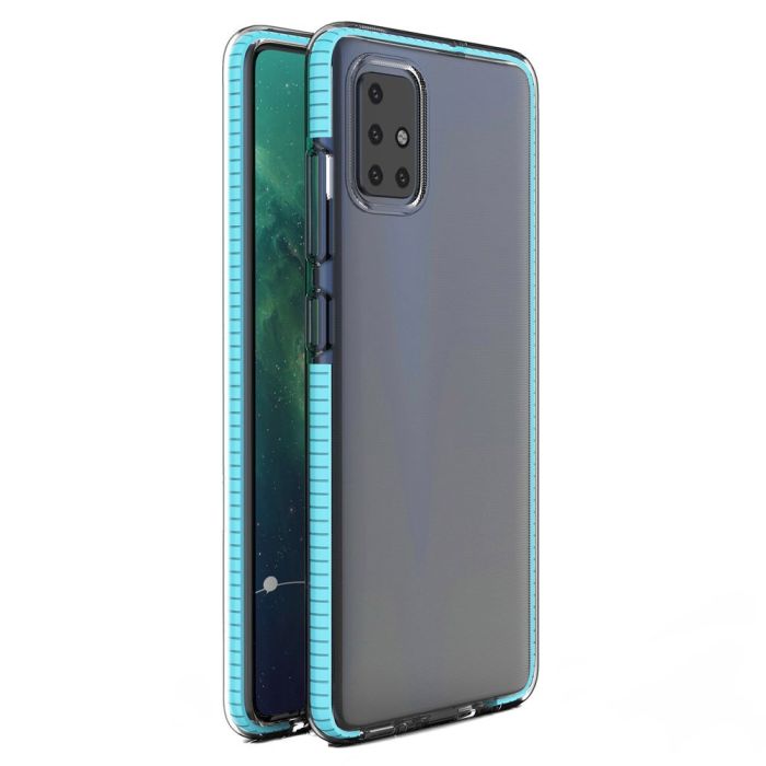 Silikónové puzdro Spring TPU pre Xiaomi Redmi Note 9 Pro/Redmi Note 9S svetlomodré