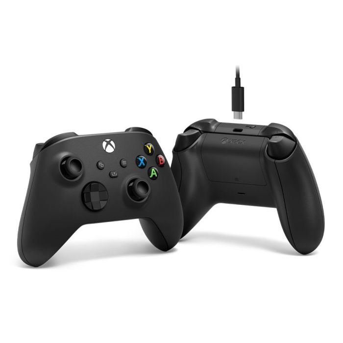 Microsoft XBOX Bezdrôtový herný ovládač, USB C kábel, čierny