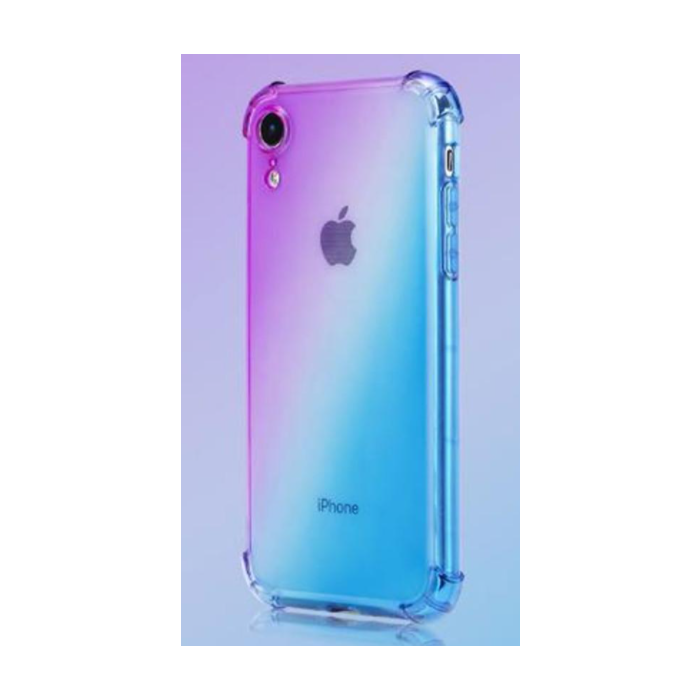 Silikónové puzdro na Motorola Moto E7 Plus/Moto G9 Play TPU Antishock Gradient fialovo modré 