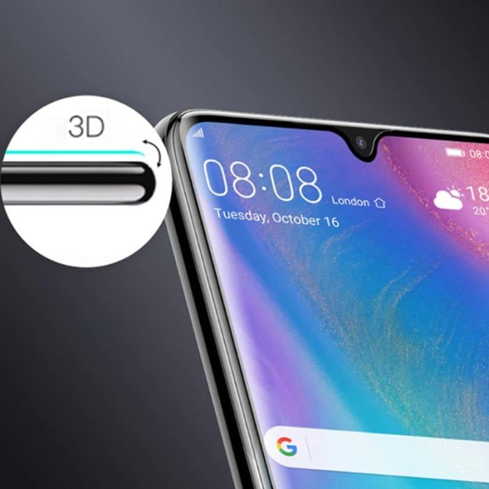 Tvrdené sklo na Huawei P30 Pro Home 9H čierne - celotvárové