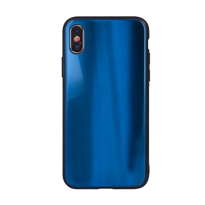 Plastové puzdro na Samsung Galaxy A42 5G Aurora Glass tmavo-modré