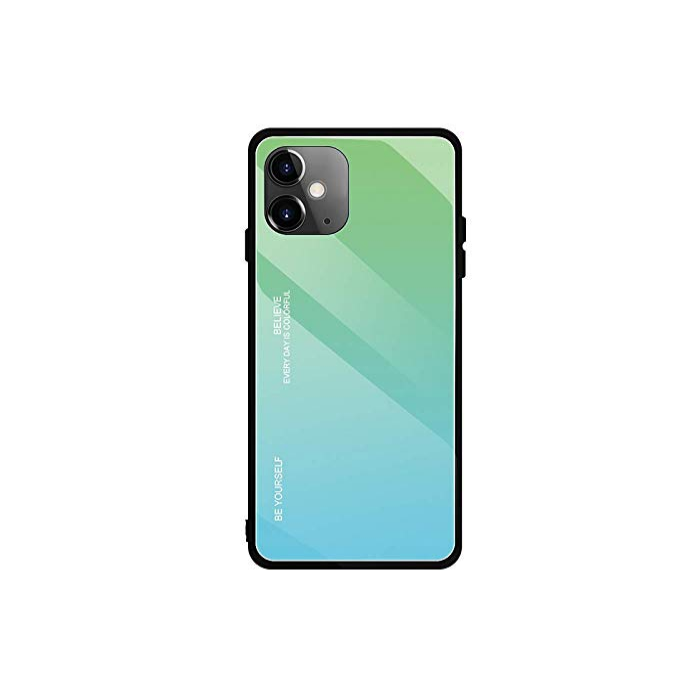 Plastové puzdro na Apple iPhone 11 Gradient Glass TPU zelené