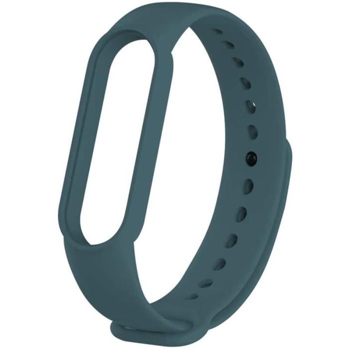 Silikonový náramok pre Xiaomi Mi Band 5/6 ocelová zelená (Bulk)