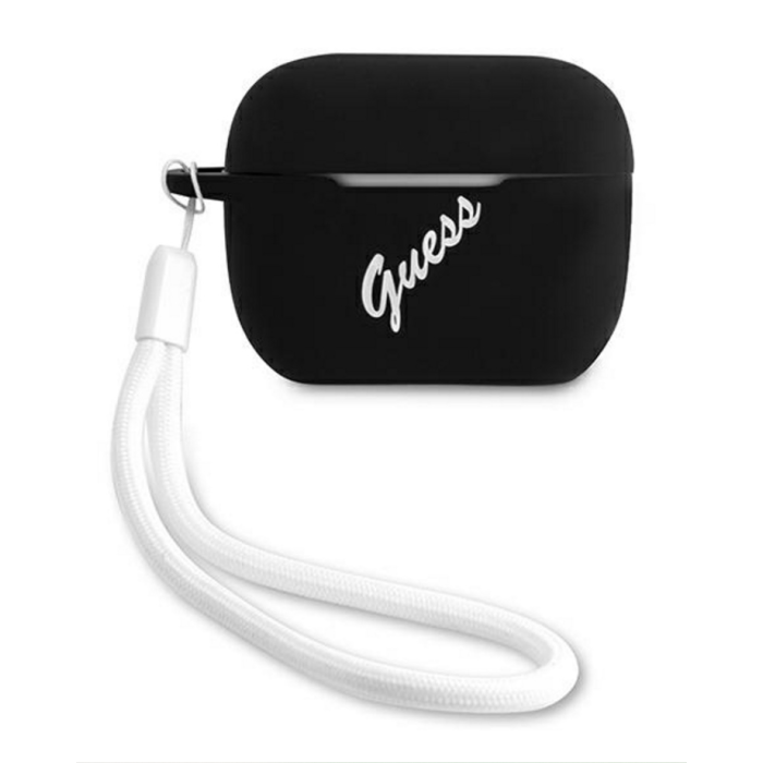 Silikonové Pouzdro na Apple Airpods Pro GUACAPLSVSBW Guess Vintage čierne
