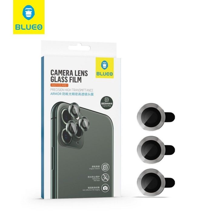 Tvrdené sklo zadnej kamery 5D na Apple IPhone 11 Pro/11 Pro Max zelené