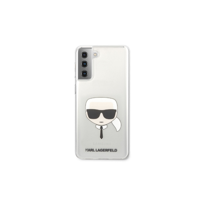 Puzdro Karl Lagerfeld KLHCS21MKTR na Samsung Galaxy S21 Plus 5G PC/TPU Head transparentné