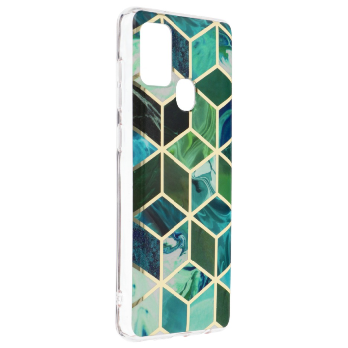 Silikónové puzdro na Samsung Galaxy A21s Forcell MARBLE COSMO vzor 08