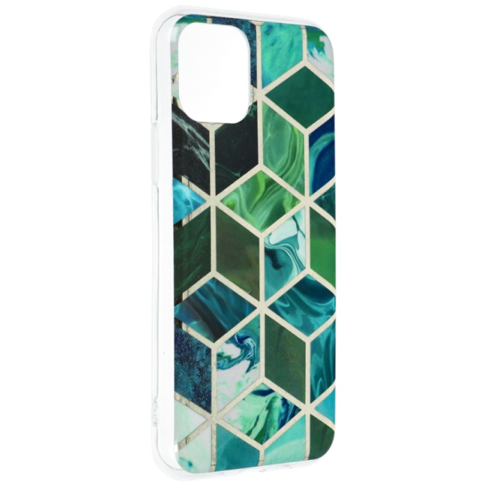 Silikónové puzdro na Apple iPhone X/Xs Forcell MARBLE COSMO vzor 08