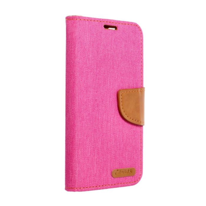 Diárové puzdro na Samsung Galaxy S21 5G Canvas Book ružové 