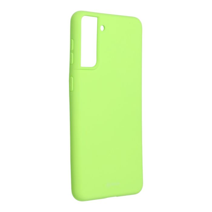 Silikónové puzdro na Samsung Galaxy S21 Plus 5G Roar Colorful Jelly limetkové