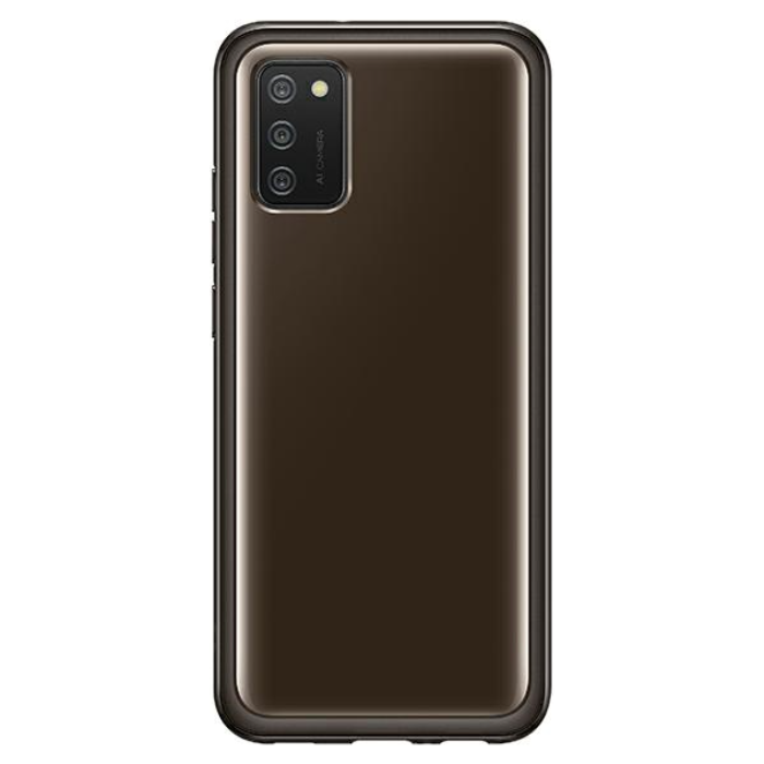 Silikónové puzdro Samsung na Samsung Galaxy A02s A026 EF-QA026TBE Soft Clear čierne