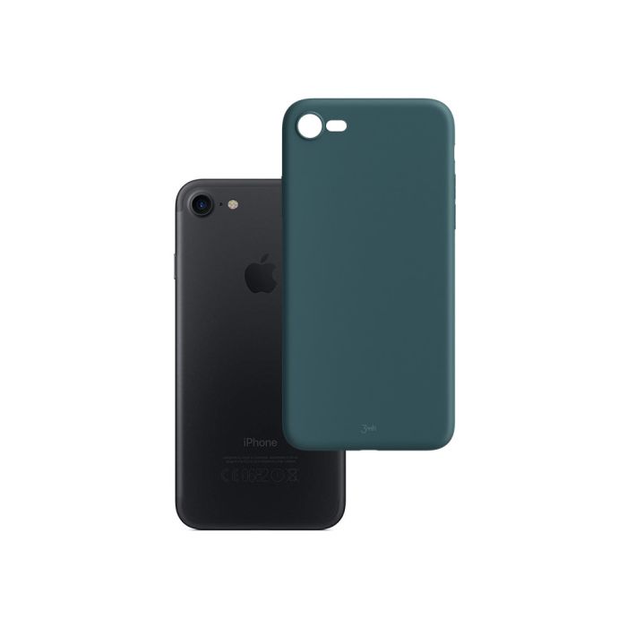 Silikónové puzdro na Apple iPhone 7/8/SE 2020 3MK Matt zelené