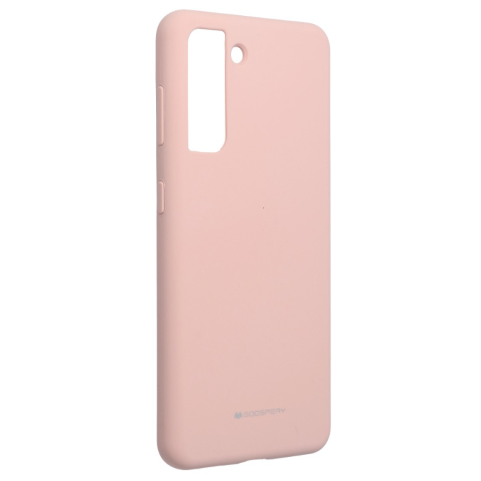Silikónové puzdro na Samsung Galaxy S21 5G Mercury Silicone ružové 