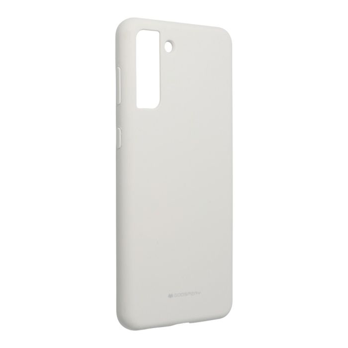 Silikónové puzdro na Samsung Galaxy S21 Plus 5G Mercury Silicone sivé