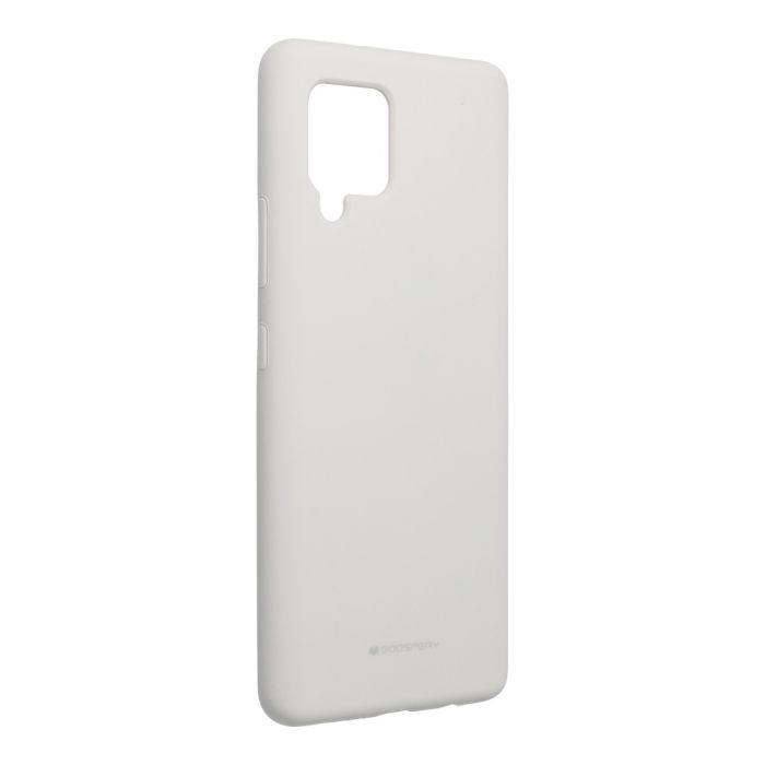 Silikónové puzdro na Samsung Galaxy A42 5G Mercury Silicone šedé