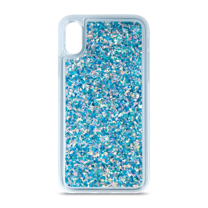 Silikónové puzdro na Samsung Galaxy A32 5G Liquid Sparkle modré