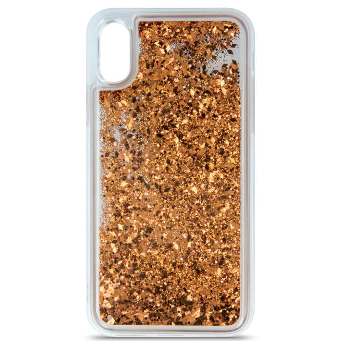 Silikónové puzdro na Samsung Galaxy S21 G991 5G Liquid Sparkle zlaté 