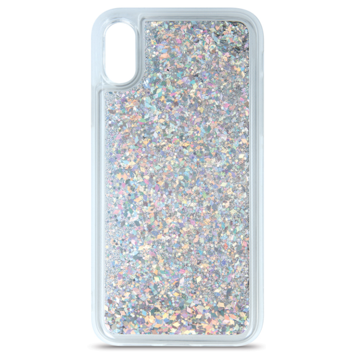Silikónové puzdro na Samsung Galaxy S21 Plus G996 5G Liquid Sparkle strieborné