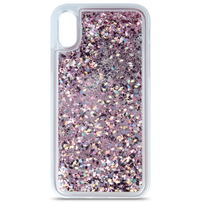 Silikónové puzdro na Samsung Galaxy S21 Plus G996 5G Liquid Sparkle fialové