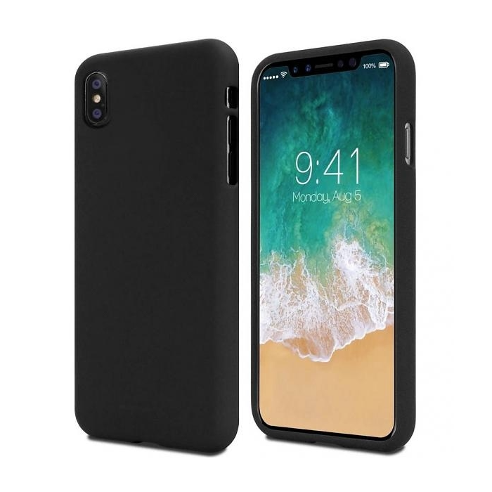 Silikónový obal na Apple iPhone 12/12 Pro Mercury Soft čierne