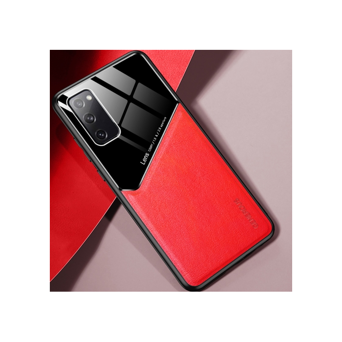 Silikónové puzdro na Samsung Galaxy S20 FE Metal Sheet červené