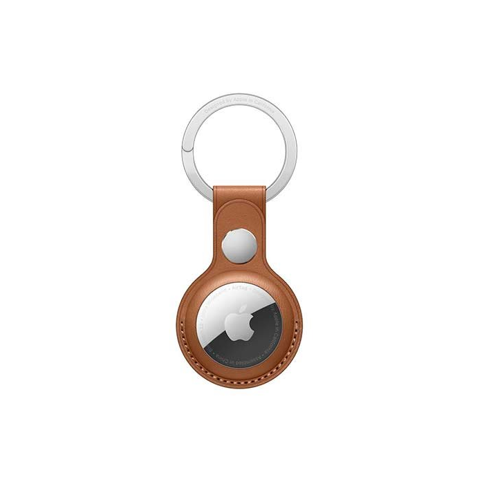 Kožená kľúčenka na Apple AirTag hnedá