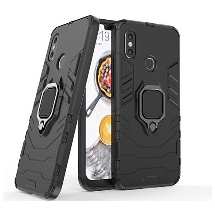 Odolné puzdro na Xiaomi Redmi Note 10 Pro/10 Pro Max Ring Armor čierne