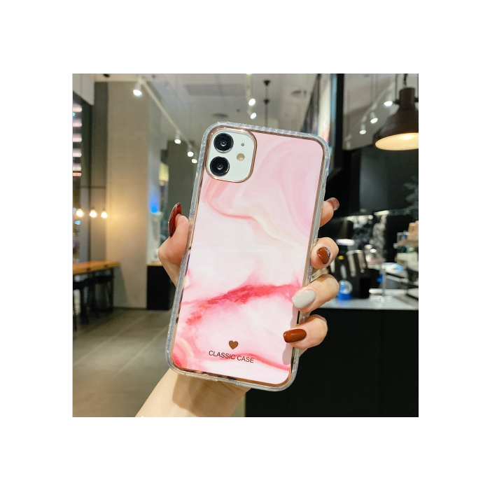 Plastové puzdro na Apple iPhone 12/12 Pro Watercolor svetlo ružové