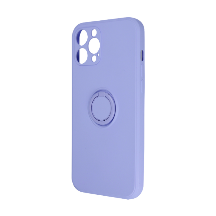 Silikónové puzdro na Xiaomi Redmi 9T / Poco M3 Finger Ring fialové