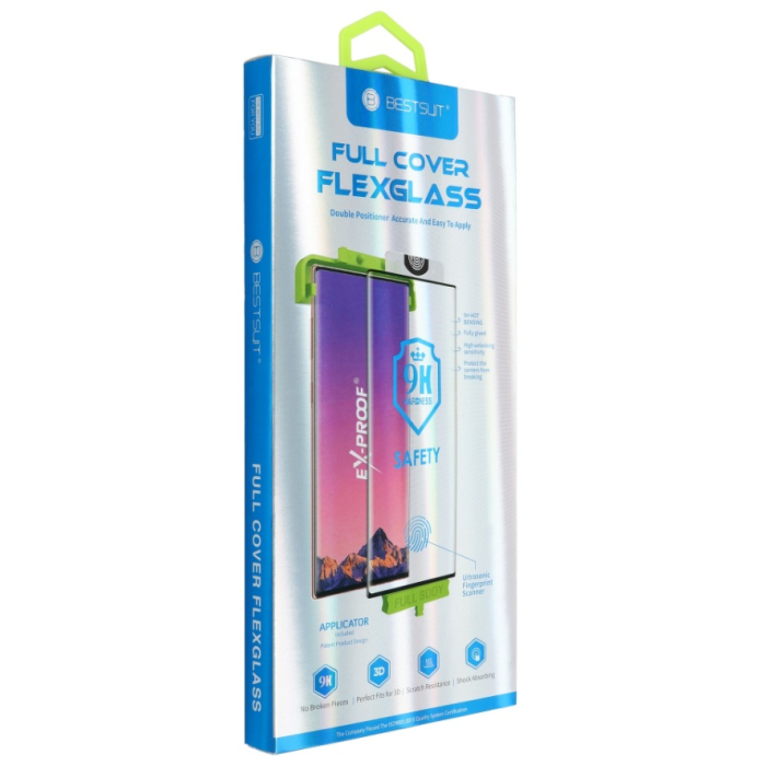 Tvrdené sklo na Samsung Galaxy S21 FE 5G Bestsuit Flexible Hybrid Glass 5D čierne 