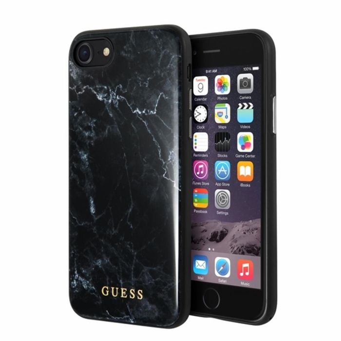 Puzdro Guess na Samsung Galaxy S21 Ultra GUHCS21LPCUMABK Marble čierne