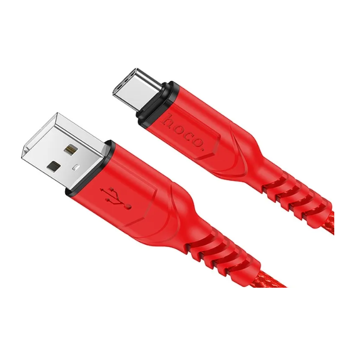 Kábel HOCO Victory X59, USB na USB-C 3A, 1m, červený