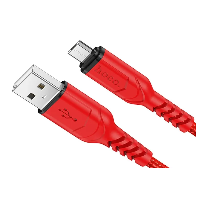 Kábel HOCO VICTORY X59, USB na microUSB 2,4A, 1 m. červený