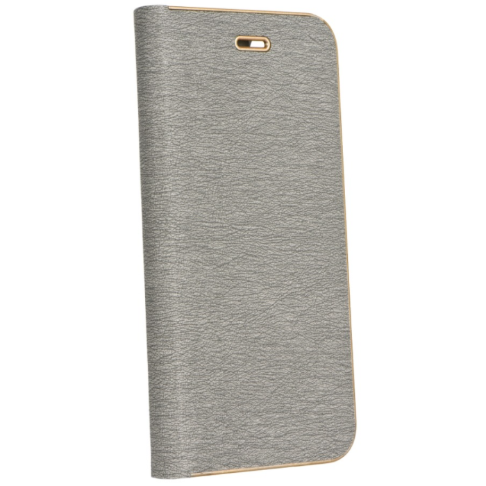 Diárové puzdro na Samsung Galaxy A22 5G Forcell Luna Gold strieborné